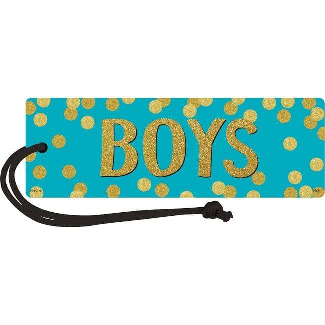 Teacher Created Resources MANAG Confetti Magnetic Boys Restroom Pass