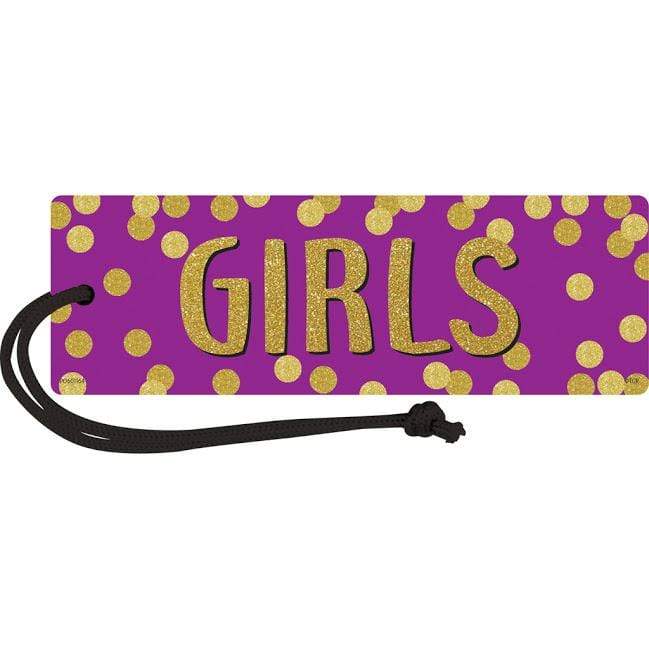Teacher Created Resources MANAG Confetti Magnetic Girls Restroom Pass