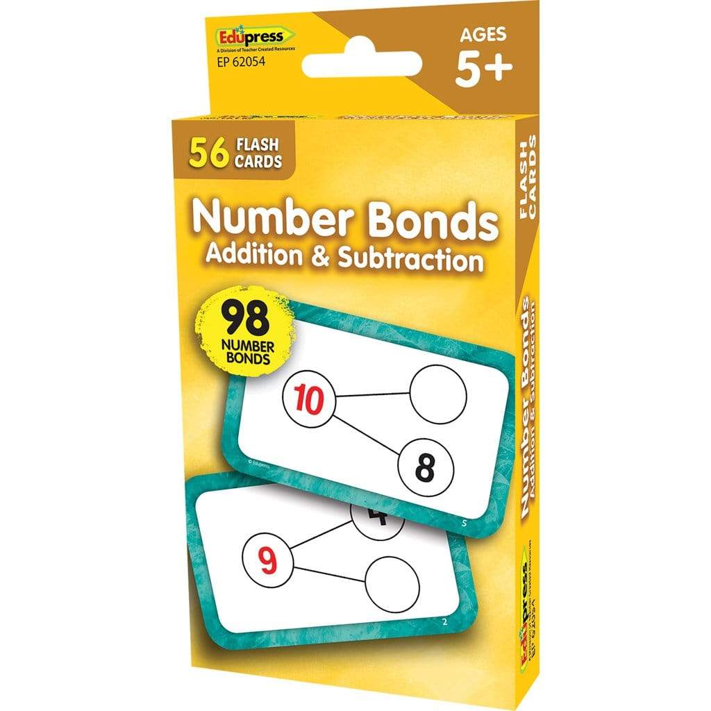 Teacher Created Resources Number Bonds Flash Cards - Addition and Subtraction